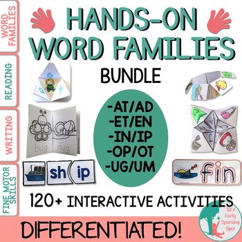 Preview of Word Families BUNDLE: Hands-On Activities (Differentiated and Interactive)