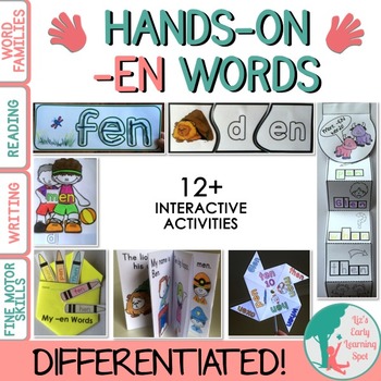 Preview of Differentiated Interactive Word Families: Hands-On -EN Activities