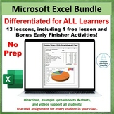 Differentiated Intro to Excel Bundle