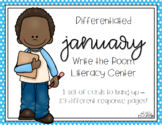 Differentiated January Write the Room Center
