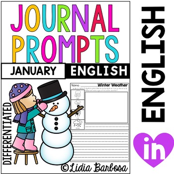 January Journal Prompts by Lidia Barbosa | Teachers Pay Teachers