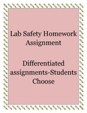 Differentiated Lab Safety Homework