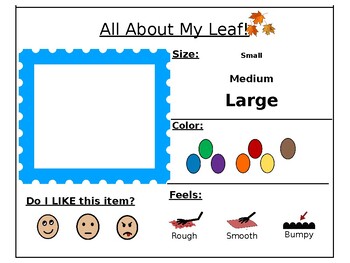 Preview of Differentiated Leaf Worksheet