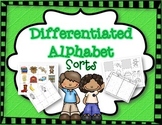 Differentiated Letter Sorts:  B T & F