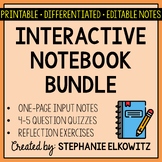 Science Interactive Notebook Bundle | Editable Notes