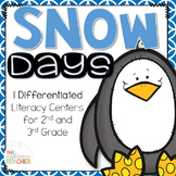 Snow Differentiated Literacy Centers for 2nd and 3rd Grade