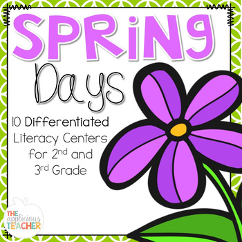 Preview of Spring Differentiated Literacy Centers for 2nd and 3rd Grade