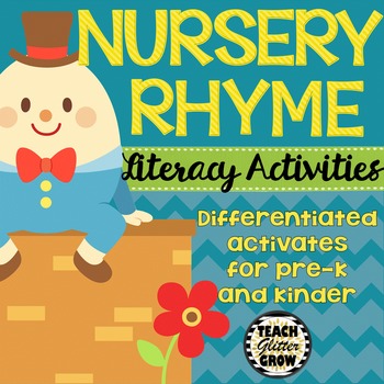 Nursery Rhyme Literacy Activities by Teach Glitter Grow | TPT