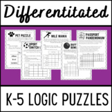 Differentiated Logic Puzzles for Elementary