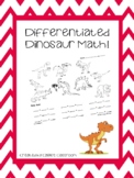Differentiated Magnifying Glass Math (Dinosaur Themed)