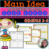 Main Idea and Supporting Details Passages Task Cards Main 