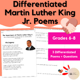 Differentiated Martin Luther King Jr. Poems