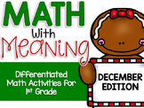 Differentiated Math Center Activities for December (Ginger