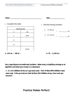 math homework for grade 4