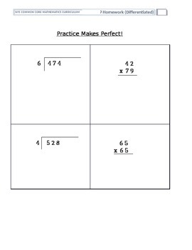 math homework for grade 4