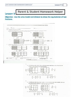Preview of Differentiated Math Homework for Grade 4 Module 5
