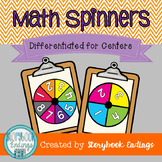 Math Spinners for Centers