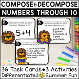 Differentiated Math Task Cards - Compose and Decompose Num