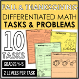 Differentiated Math Tasks {Fall and Thanksgiving Themed}