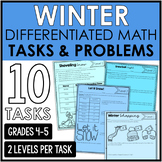 Differentiated Math Tasks {Winter Themed}