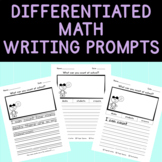 Differentiated Math Writing Prompts Bundle