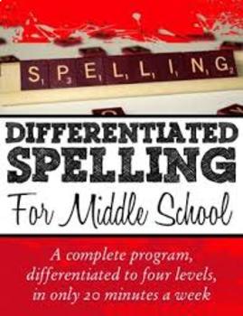 Preview of Differentiated Middle School Spelling: A Year-Long Program in Four Tiers