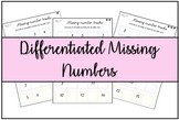 Differentiated Missing Numbers