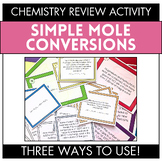 Differentiated Mole Review Activity - Mass, Mole, Molecule