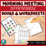 Differentiated Morning Meeting Book and Worksheets for Spe