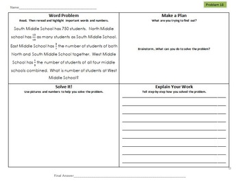 Differentiated Multi-Step Math Word Problems 5Th Grade Common Core (Set 3)
