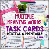 Multiple Meaning Words Task Cards