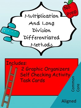 Preview of Multiplication and Long Division: Graphic Organizers and Activities