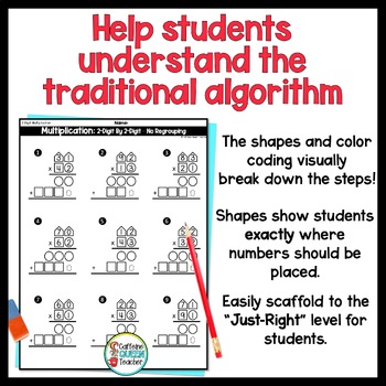 Step by Step Teaching On Standard Algorithm For Multiplication