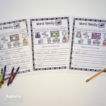 differentiated cvc word worksheets cvc word families short vowel e