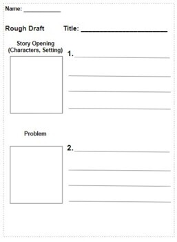 Preview of Differentiated Narrative Writing Organizers