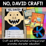 Differentiated No David writing craftivity for Character E