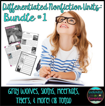 Preview of Differentiated Nonfiction Animal Units- Bundle #1