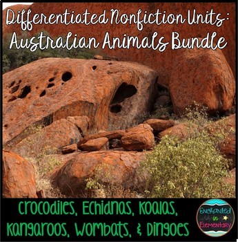 Preview of Differentiated Nonfiction Units: Australian Animals Bundle