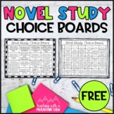 Differentiated Novel Study Choice Boards | Literature Circles