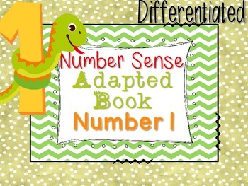 Preview of Differentiated Number Sense Adapted Book (Number 1)