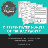 Differentiated Number of the Day Packet Intermediate Gr.