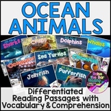 Differentiated Ocean Animals Unit: Reading Comprehension Q