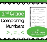 Comparing Numbers Homework or Practice Pages (Greater Than