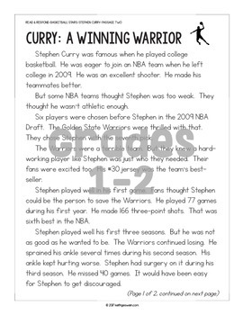 Differentiated Paired Texts: Steph Curry and Kobe Bryant (Grades 1-6)