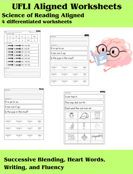 Preview of Differentiated Phonics Worksheets - UFLI Aligned Lessons 21 - 34