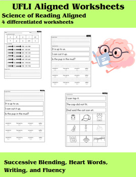 Preview of Differentiated Phonics Worksheets - UFLI Aligned Lessons 4 - 34
