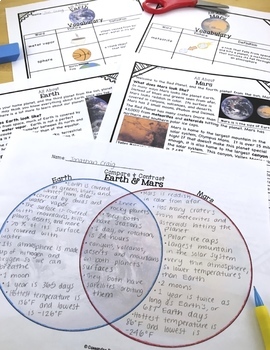 Differentiated Solar System Reading Passages & Comprehension Activities