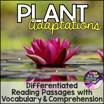 Preview of Differentiated Plant Adaptations Reading Passages, Vocabulary & Comprehension