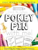 Differentiated Pokey Pin Back to School September Fine Mot