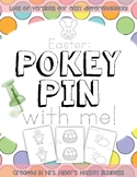 Differentiated Pokey Pin Easter SpringFine Motor  Literacy